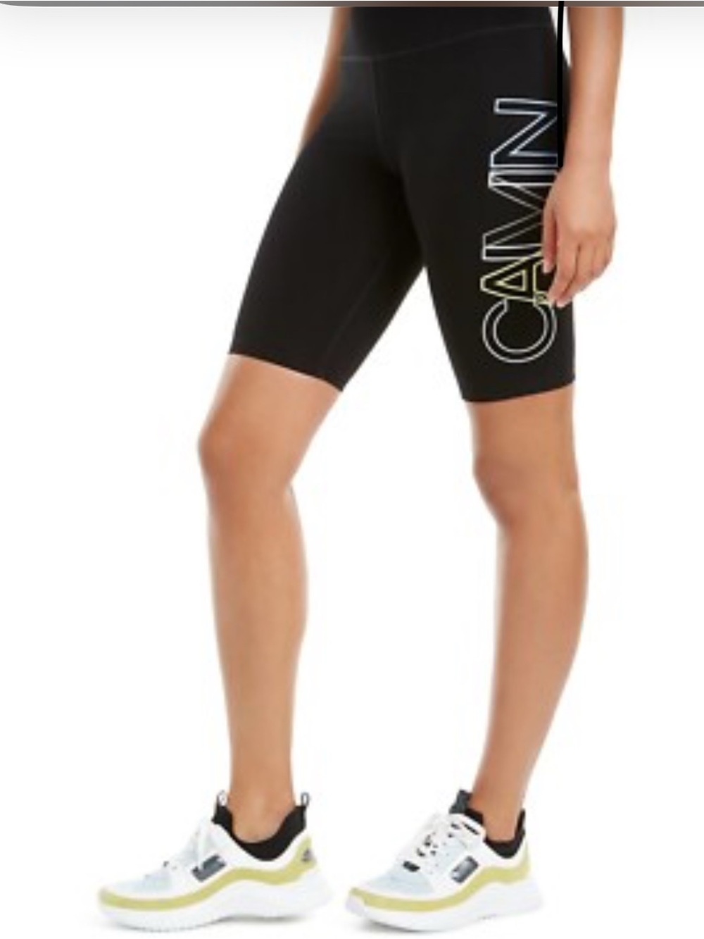 Calvin Klein Black Bike Shorts with Side Logo